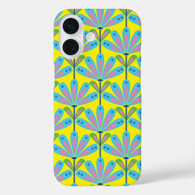 Retro Floral Series Half-drop Case-Mate iPhone Case (Back)