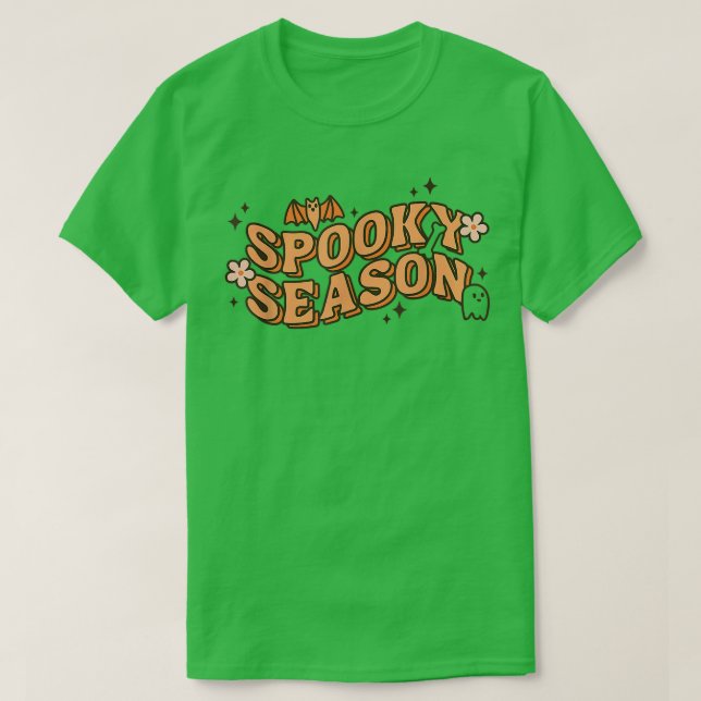Retro Floral Spooky Season Spooky Vibes Women Hall T-Shirt (Design Front)