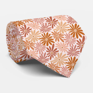 Retro Floral Spring Garden Neck Tie
