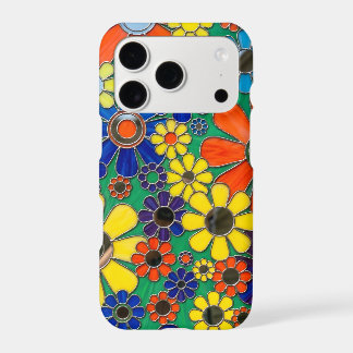 Retro Floral Stained Glass Phone Case