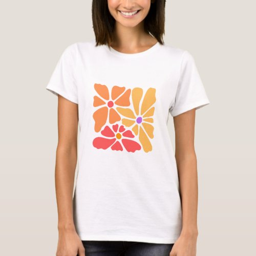 Retro Floral T_Shirt