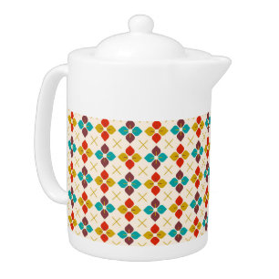 Retro Floral  Teapot