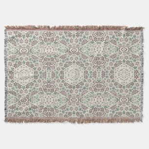 Retro, floral throw blanket