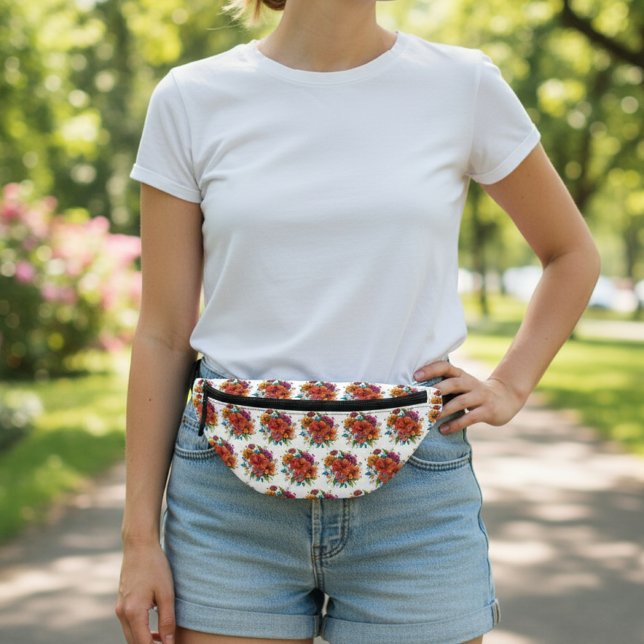 Retro Floral Vibes Fanny Pack (Creator Uploaded)