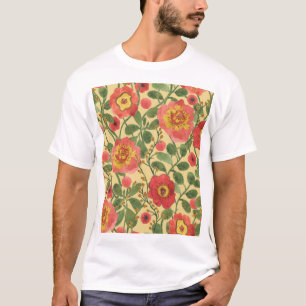 Retro Floral Watercolor: Timeless Elegance T-Shirt