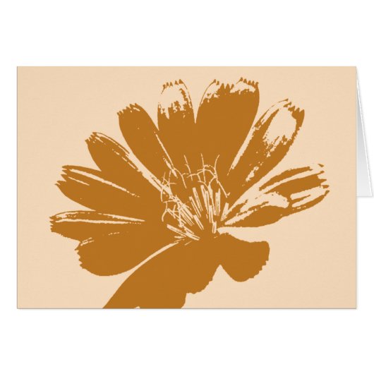 Retro Flower Art Cards (Front Horizontal)