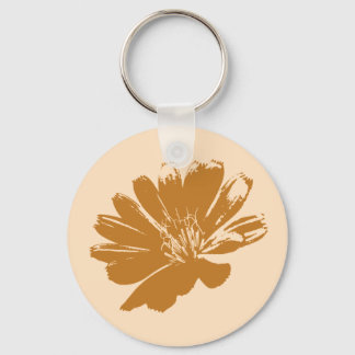 Retro Flower Art Keychain