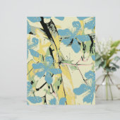 retro flower blue and yellow (Standing Front)