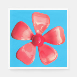 Retro Flower Brooch - Floral Spring Summer Garden Napkins