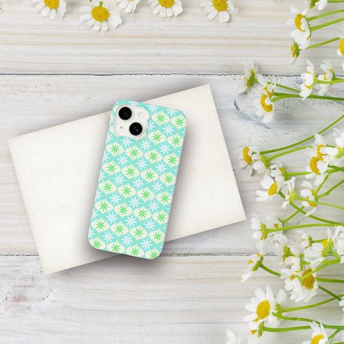 Retro Flower  Daisy Hourglass Pattern Case_Mate iPhone 14 Case