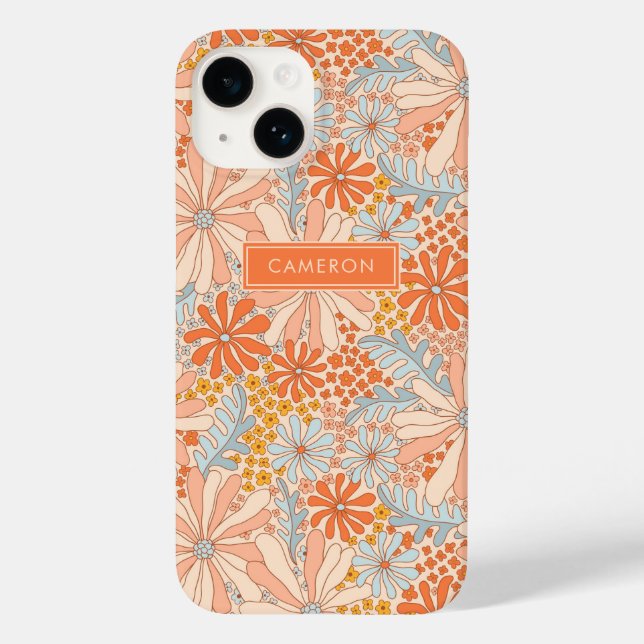 Retro Flower Garden Pattern Case-Mate iPhone Case (Back)