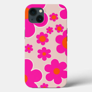 Retro Flower Market Florence Abstract Pink Floral iPhone 13 Case