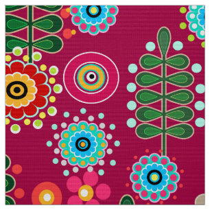 Retro, flower pattern fabric