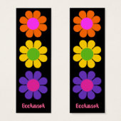 Retro Flower Power Bookmark (Front & Back)