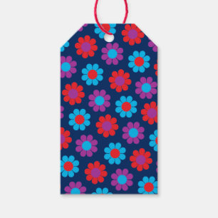 Retro Flower Power Gift Tags