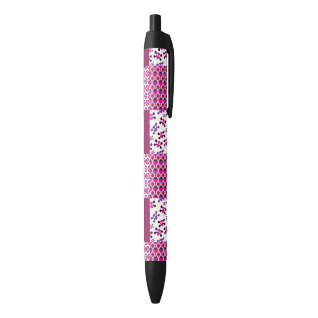 Retro flower skull polka dot pen (Bottom (Vertical))