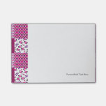 Retro flower skull polka dot post-it notes