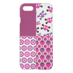 Retro flower skull polka dot iPhone SE/8/7 case