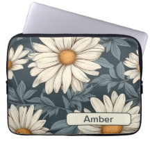 Retro Flowers 10 laptop sleeve