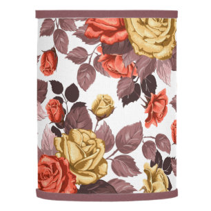 Retro flowers background lamp shade