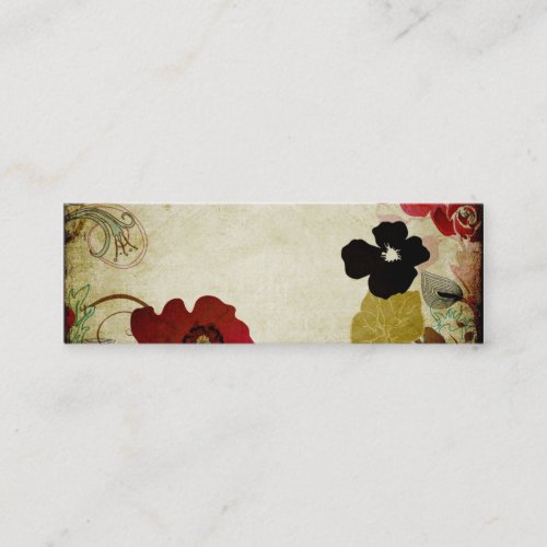 Retro flowers Business Card