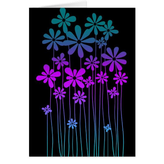 Retro Flowers Cards (Front)