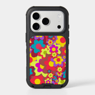 RETRO FLOWERS IPHONE OTTER BOX CASE