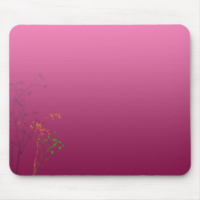 retro flowers mousepad (Front)
