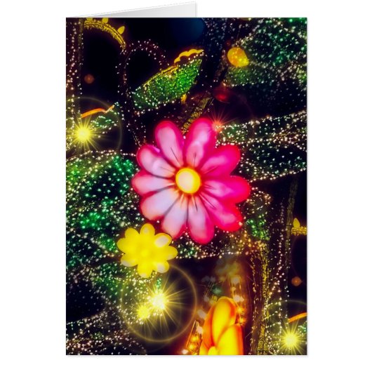 Retro Flowers Neon Lights (Front)