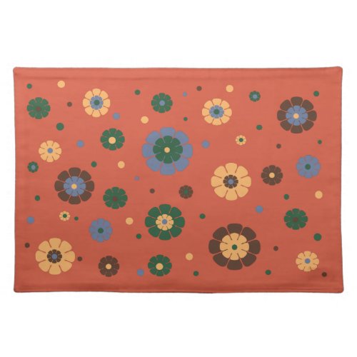 Retro Flowers Placemat