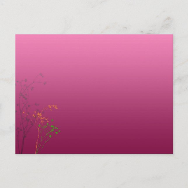 retro flowers postcard (Front)