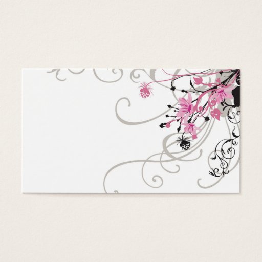 Customizable Retro flowers Profile Card Business Card