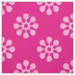 Retro Flowers seamless pattern white transparent Fabric