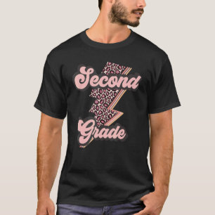Retro Flowers Second 2nd Grade Teacher  Idea 2 T-Shirt