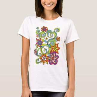 Retro Flowers T Shirt