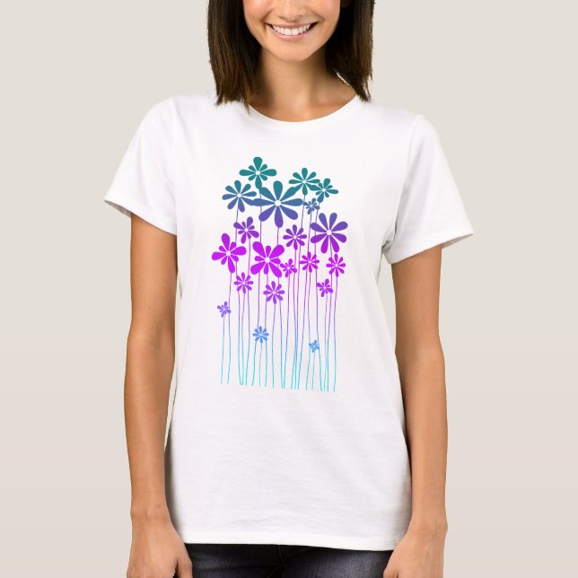 Retro Flowers T-Shirt (Front)