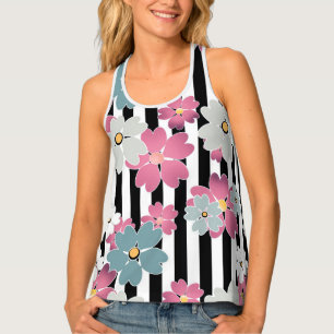 Retro, flowers tank top