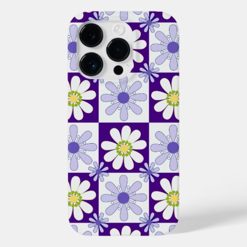 Retro flowers  Tiles Case_Mate iPhone 14 Pro Case