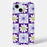 Retro flowers &amp; Tiles iPhone 15 Case