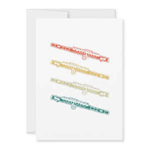 Retro Flute Instrument Gift Music Flute Invitation