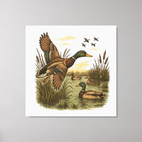Retro-Flying-Mallard-Duck-Hunting