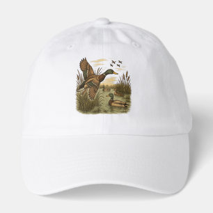 Retro-Flying-Mallard-Duck-Hunting,  Hat