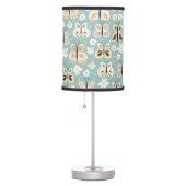 Retro Folk Art Butterflies Table Lamp (Right)