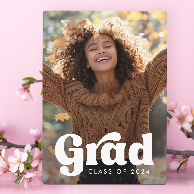Retro font full photo graduate graduation plaque (Retro font full photo graduate graduation plaque)