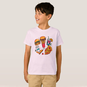 Retro Food Icons – Burgers, Fries, Milkshakes  T-Shirt