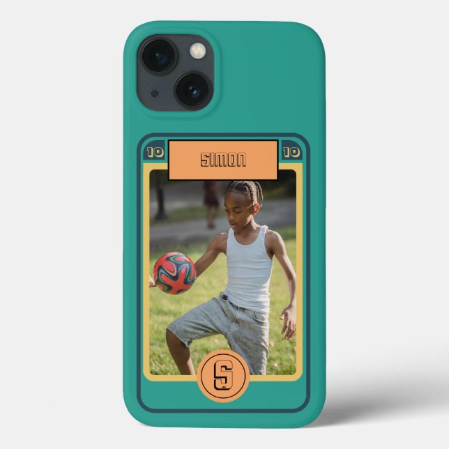 Retro Football Card inspired Case-Mate iPhone Case (Back)