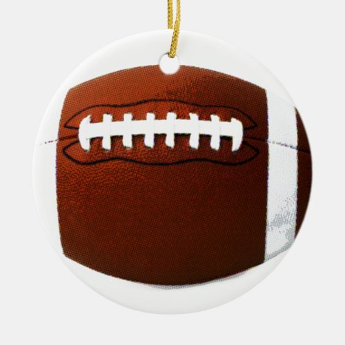 Retro Football Ceramic Ornament