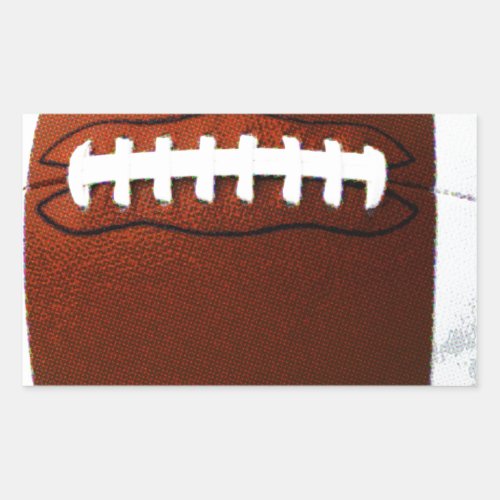 Retro Football Rectangular Sticker