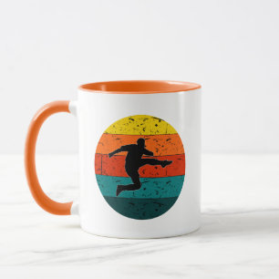 Retro Football Soccer Shooter   Simple Retro Color Mug