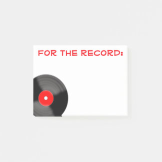 Retro For The Record Post It Notes
